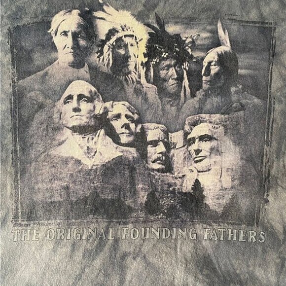 THE MOUNTAIN THE ORIGINAL FOUNDING FATHERS Tie Dye Graphic T Shirt in XL - Picture 2 of 4
